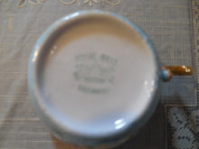 Load image into Gallery viewer, Mustache Cup and Matching Saucer Royal Saxe