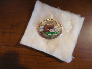 Fur Rendezvous Enamel Anchorage, Alaska 1986 Beaver Collector Pins