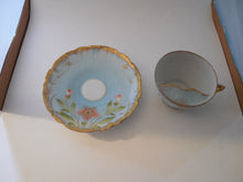 Load image into Gallery viewer, Mustache Cup and Matching Saucer Royal Saxe