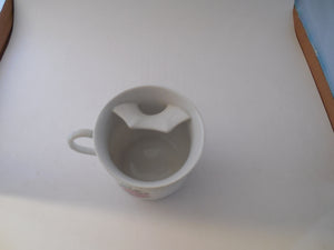 Mustache Cup with Matching Saucer