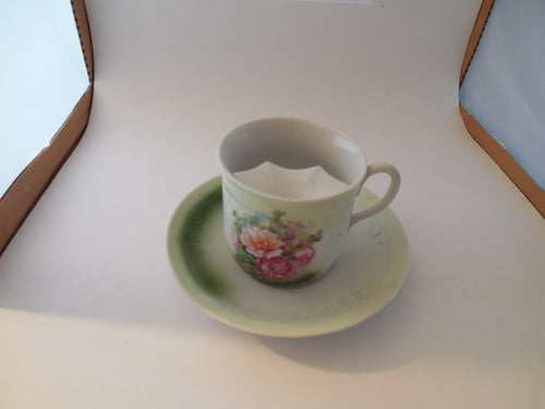 Mustache Cup with Matching Saucer