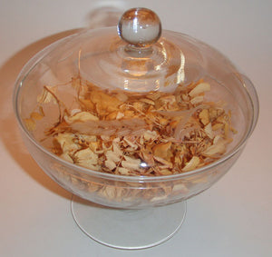 Pattern Glass Dish with Lid on Pedestal