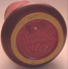 Load image into Gallery viewer, Roseville Silhouette Pottery Red Vase (780-6)