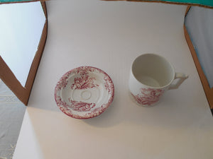 Shaving Cup with Matching Saucer England