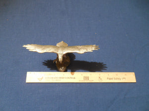 Vintage Figurine Sculpture Pewter Alloy Base RS Hudson Eagle Bird Hunt Flight