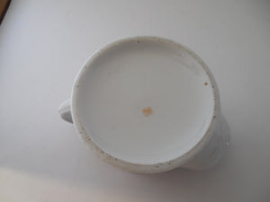 Vintage Scuttle Shaving Mug with Four Holes