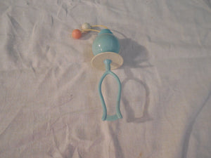 Waggie Wheels Celluloid Baby Rattle